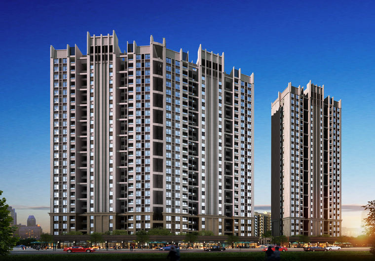 南區(qū)北入口透視圖