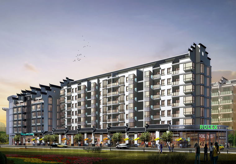 10號樓北立面及沿街商業(yè)